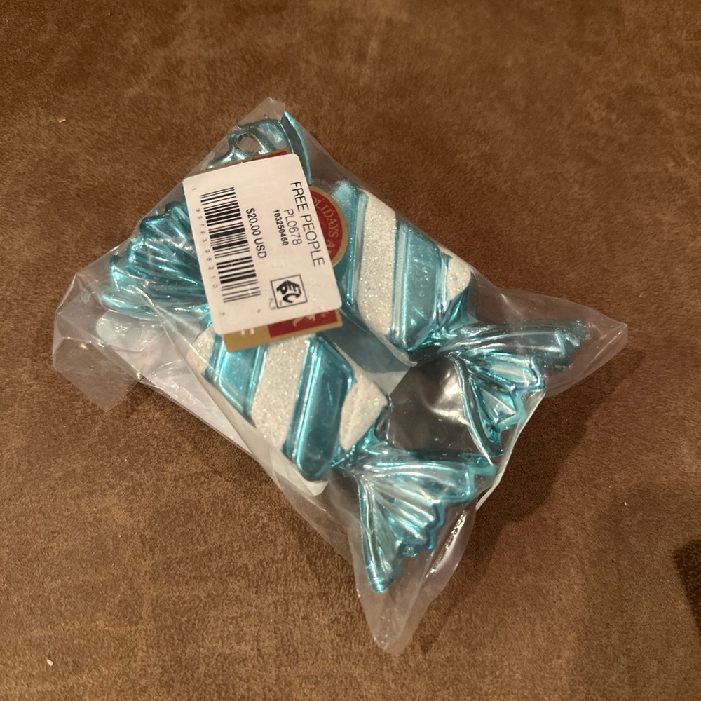 Free People Blue Candy Ornaments